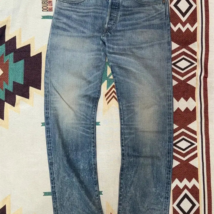 [SOLD OUT] RRL 이스트웨스트 셀비지 데님 로우 스트레이트
