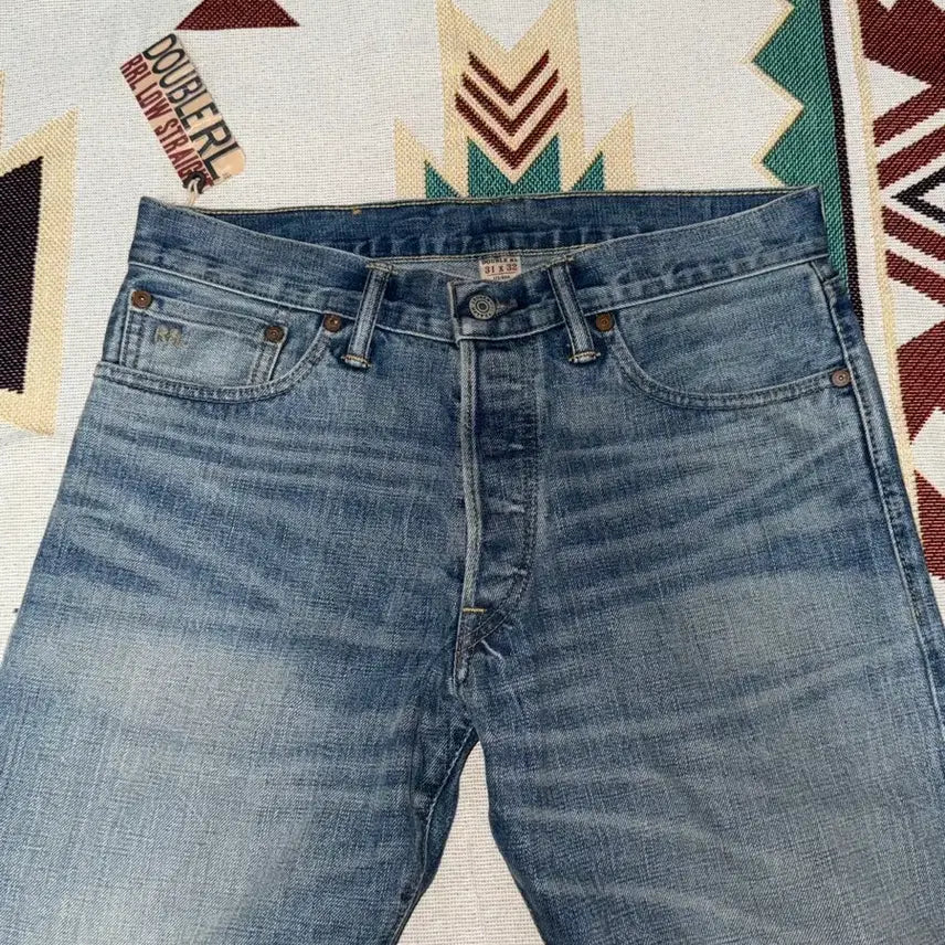 [SOLD OUT] RRL 이스트웨스트 셀비지 데님 로우 스트레이트