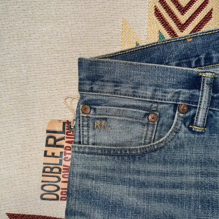 [SOLD OUT] RRL 이스트웨스트 셀비지 데님 로우 스트레이트