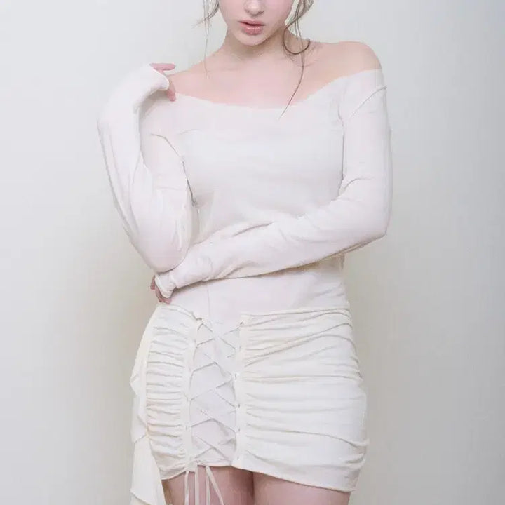 [SOLD OUT] (오늘까지)새상품 벨리아르 베라 코르셋 드레스 크림 vera dress