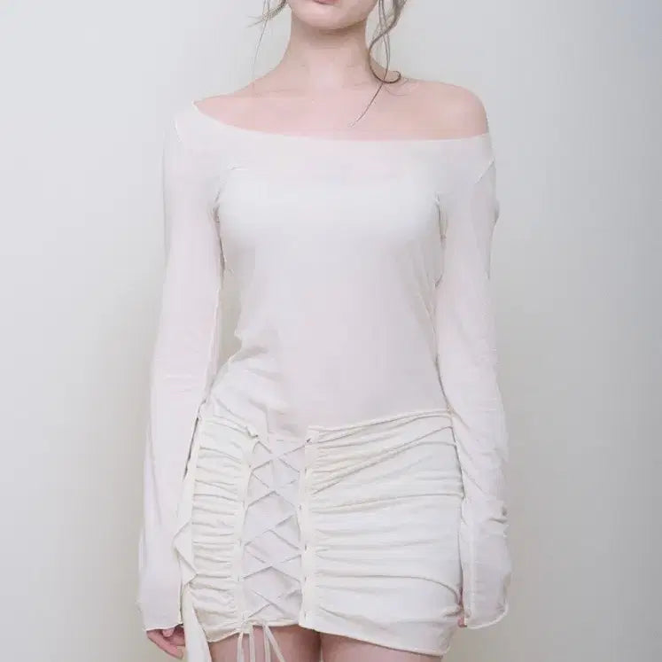 [SOLD OUT] (오늘까지)새상품 벨리아르 베라 코르셋 드레스 크림 vera dress