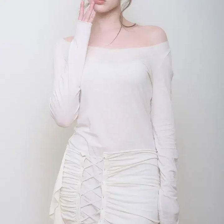 [SOLD OUT] (오늘까지)새상품 벨리아르 베라 코르셋 드레스 크림 vera dress
