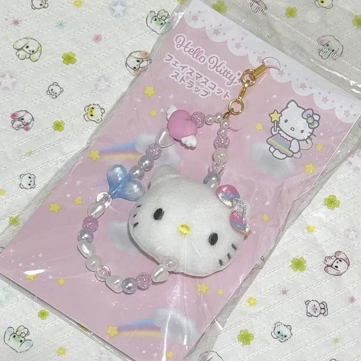[BUNJANG] Hello Kitty Face Mascot Strap / [새제품] 헬로키티 페이스 마스코트 스트랩