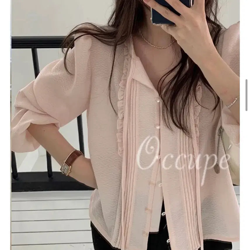 [BUNJANG] Pretty Young Thing Pastel Pink Blouse / 새상품 프영띵 블라우스 프리티영띵