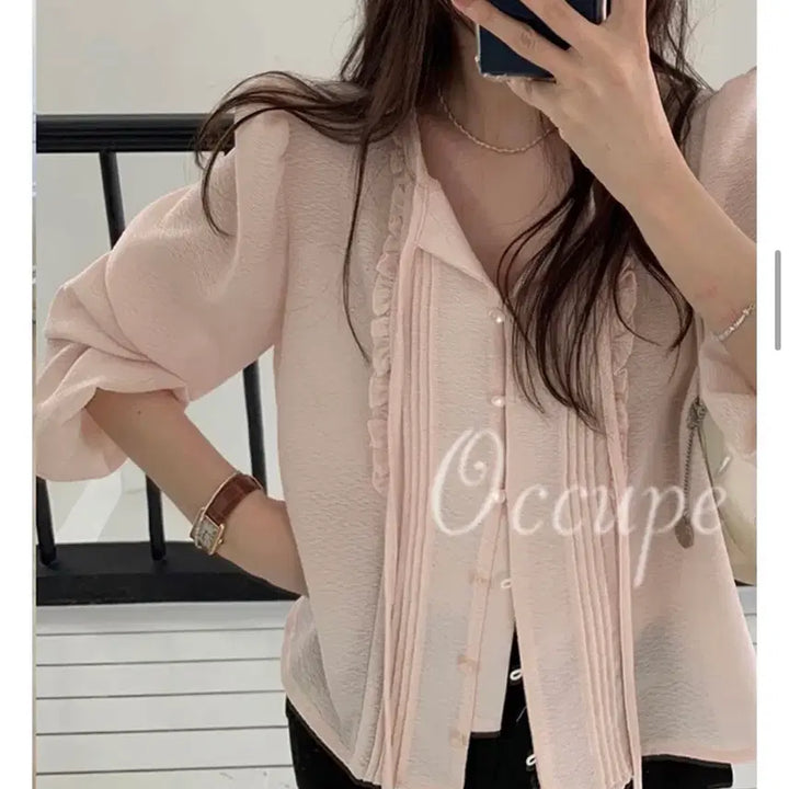 [BUNJANG] Pretty Young Thing Pastel Pink Blouse / 새상품 프영띵 블라우스 프리티영띵
