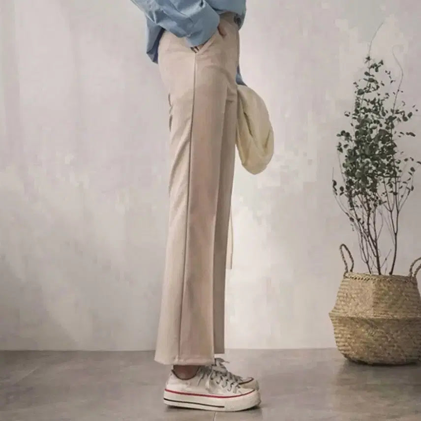 [BUNJANG] Beige Slacks M Size / 베이지 슬랙스 m