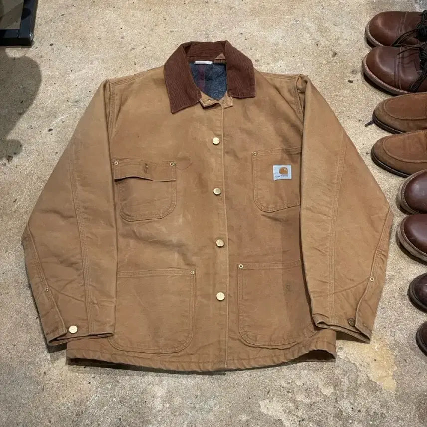 [BUNJANG] Carhartt 90s Chore Jacket Brown / 90s 칼하트 초어 재킷 브라운 100