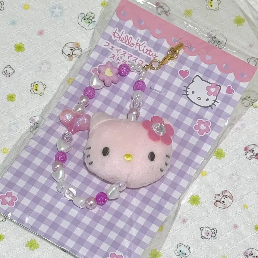[BUNJANG] Hello Kitty Face Mascot Strap / [새제품] 헬로키티 페이스 마스코트 스트랩