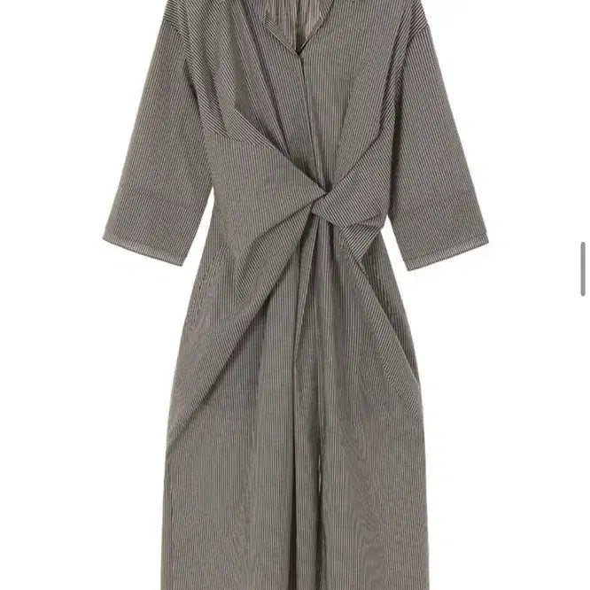 [BUNJANG] On&amp;On Striped Twist Waist Dress (Size 55) / [온앤온] 스트라이프 웨이스트 꼬임 원피스(55)