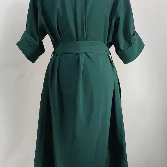 [BUNJANG] The Izzat Belted Green Dress / 더아이잗 벨트  원피스 그린