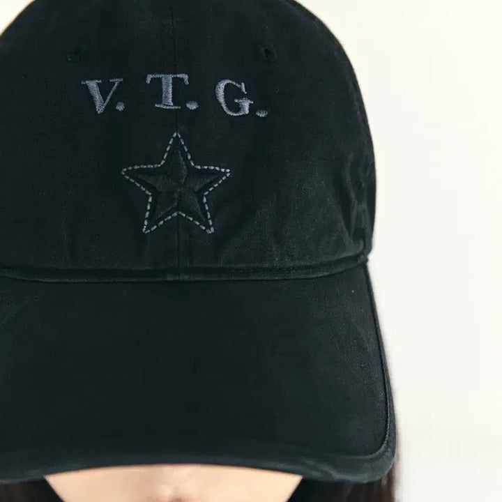 [BUNJANG] Hatching Room VTG Star Cap Washed Black / [Free] 해칭룸 VTG Star Cap Washed Black