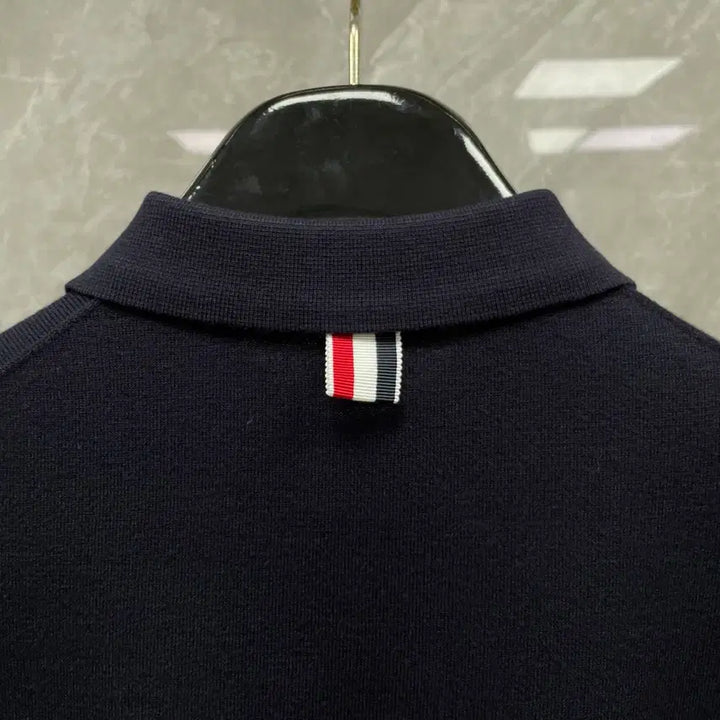 [BUNJANG] Thom Browne Slim Fit Knit T-Shirt / 톰브라운 슬림핏 반팔티셔츠 니트 반팔 4바 여름