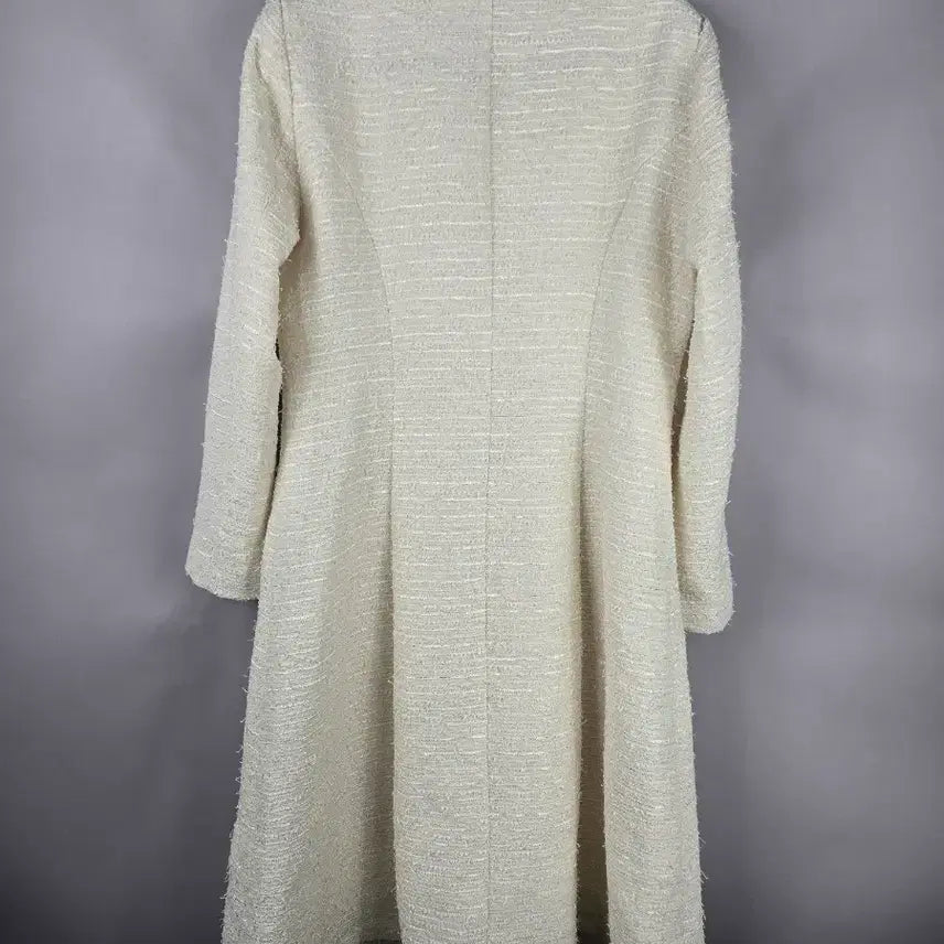 [SOLD OUT] [무료배송]시크라인 XL 여성 봄 트위드 롱 자켓 연노랑