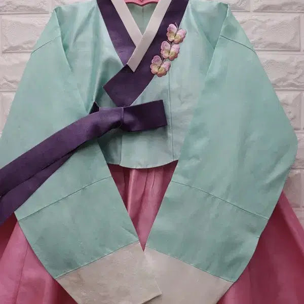 [BUNJANG] Traditional Silk Hanbok Dress / 본견 실크 명주 여성 한복 전통  명절 고전 고급한복 66 M 키165