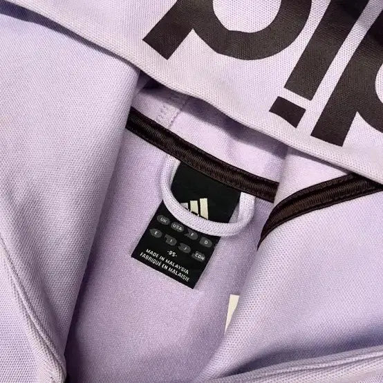 [BUNJANG] Adidas Hoodie Jersey Lavender/Brown / 아디다스 후드 져지 라벤더/브라운