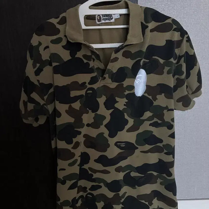 [BUNJANG] BAPE Camo Polo Shirt / 베이프 카모 카라티