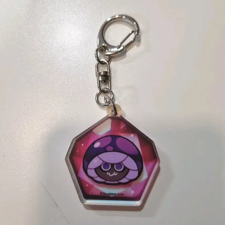 [BUNJANG] Cookie Run Mushroom Cookie Soul Stone Acrylic Keyring / 쿠키런 독버섯맛 쿠키 영혼석  아크릴 키링