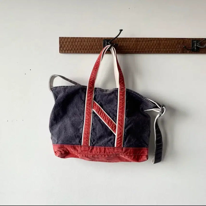 [BUNJANG] Niceness L.Lesh Navy Red Tote Bag / 택포) Niceness 24ss L.Lesh navy red 판매