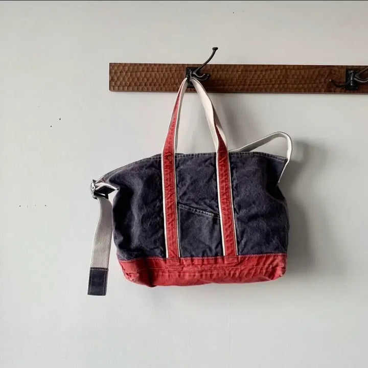 [BUNJANG] Niceness L.Lesh Navy Red Tote Bag / 택포) Niceness 24ss L.Lesh navy red 판매