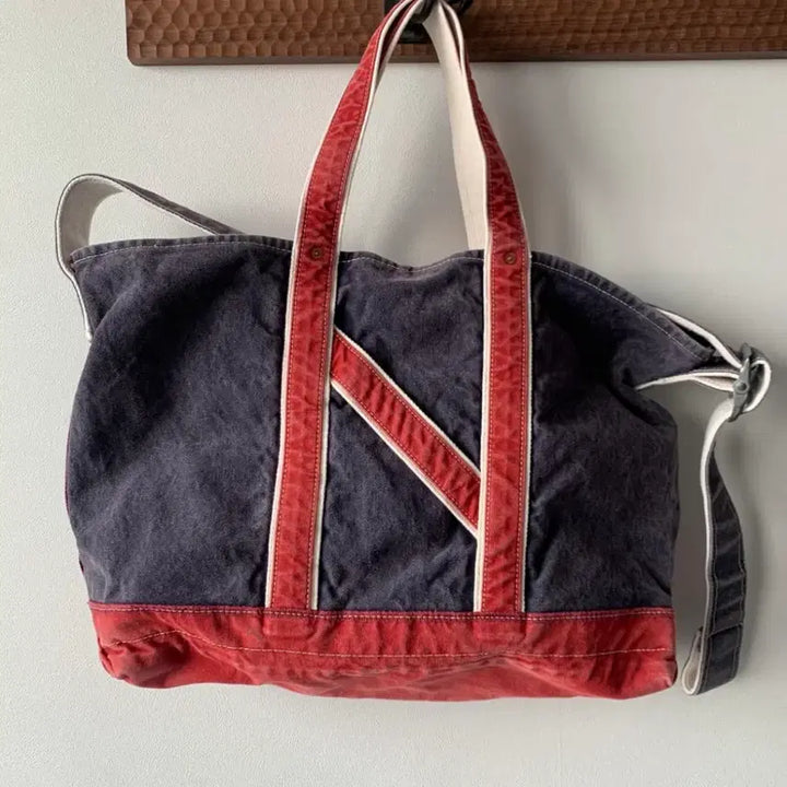 [BUNJANG] Niceness L.Lesh Navy Red Tote Bag / 택포) Niceness 24ss L.Lesh navy red 판매