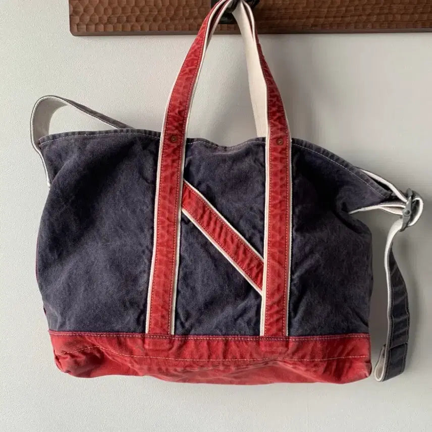 [BUNJANG] Niceness L.Lesh Navy Red Tote Bag / 택포) Niceness 24ss L.Lesh navy red 판매