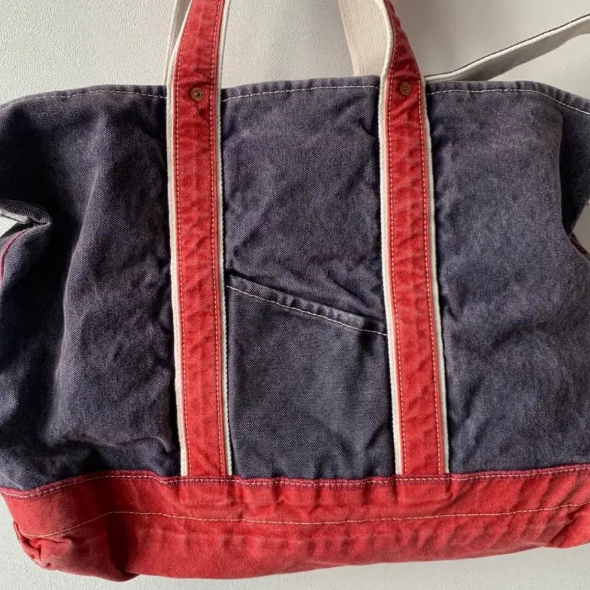 [BUNJANG] Niceness L.Lesh Navy Red Tote Bag / 택포) Niceness 24ss L.Lesh navy red 판매