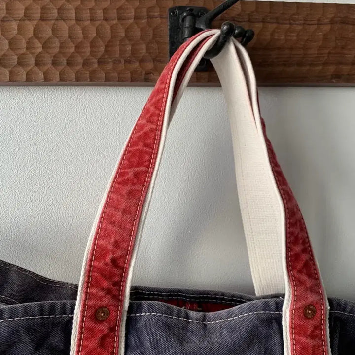 [BUNJANG] Niceness L.Lesh Navy Red Tote Bag / 택포) Niceness 24ss L.Lesh navy red 판매