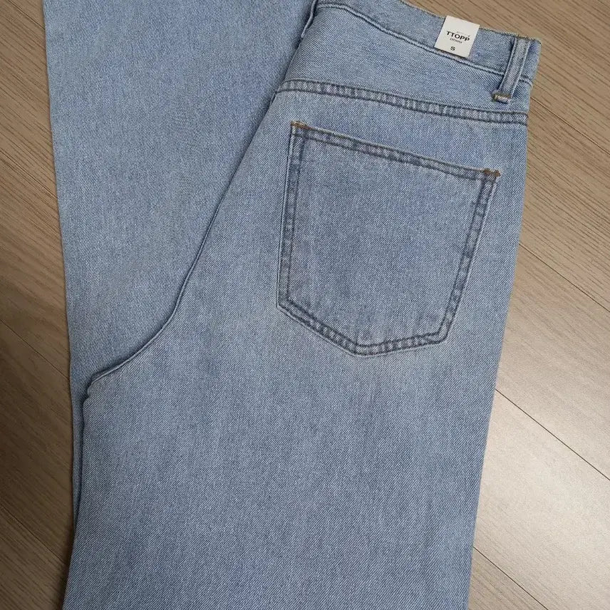 [BUNJANG] Denim Wide Pants / 연청 데님 와이드 팬츠