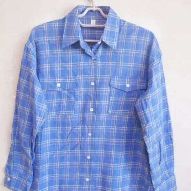 [SOLD OUT] 블루 체크 셔츠 (새옷)