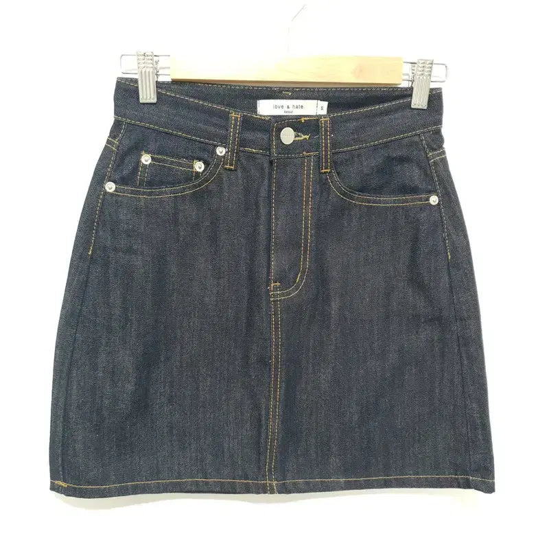 [BUNJANG] Raw Denim Mini Skirt S_S1718 / 생지 데님 미니 스커트 S_S1718