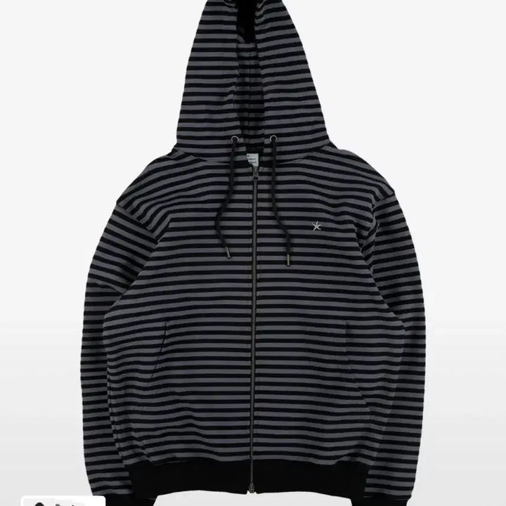 [SOLD OUT] 더콜디스트모먼트 후드집업 TCM stripe hooded zip-up