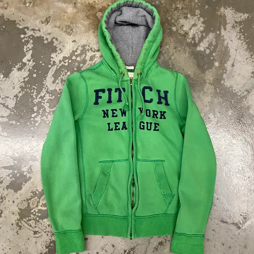 [BUNJANG] Abercrombie Hooded Zip-Up Green / 아베크롬비 후드집업 그린