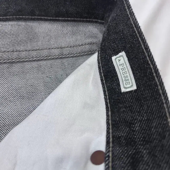 [BUNJANG] Apresse Black Washed Denim Pants 32 / 아프레쎄 블랙 워시드 데님 팬츠 32