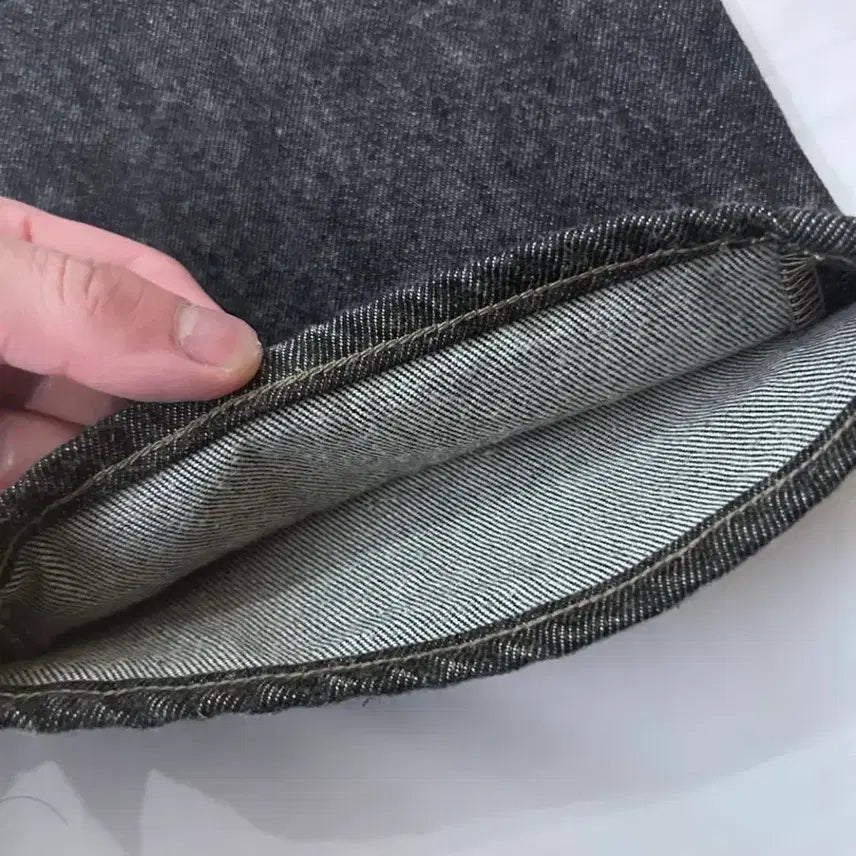 [BUNJANG] Apresse Black Washed Denim Pants 32 / 아프레쎄 블랙 워시드 데님 팬츠 32