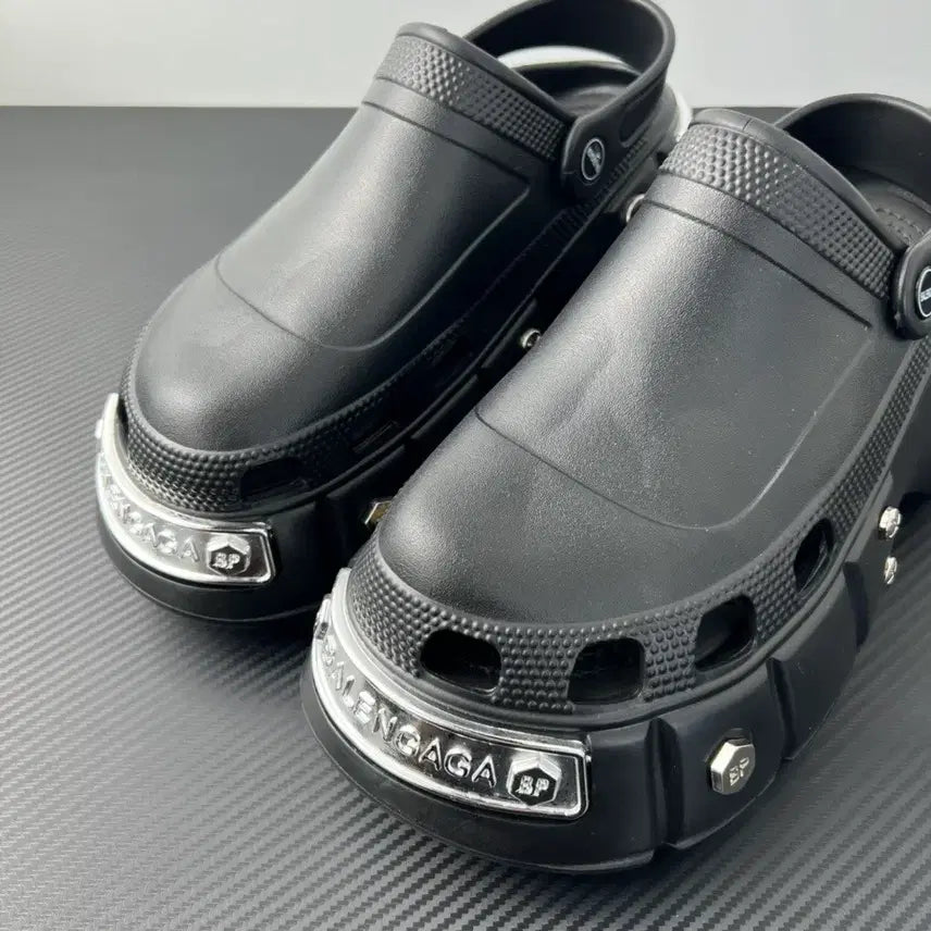 [BUNJANG] Crocs Balenciaga Hard Crocs Mule Black / 크록스  발렌 하드크록스 뮬 블랙  245mm