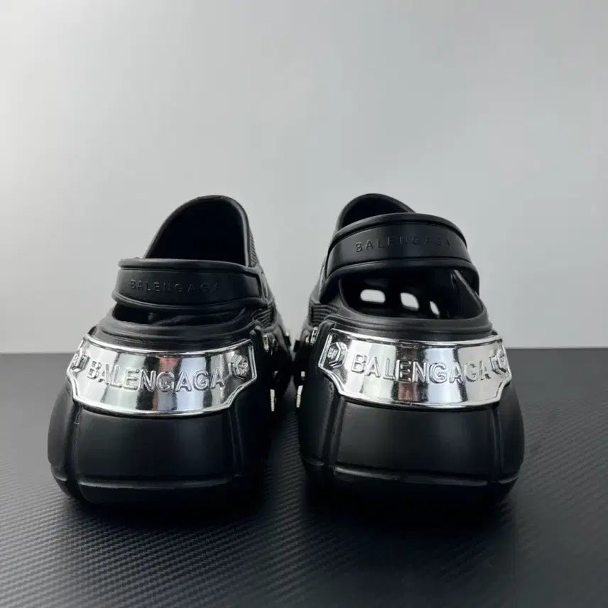 [BUNJANG] Crocs Balenciaga Hard Crocs Mule Black / 크록스  발렌 하드크록스 뮬 블랙  245mm