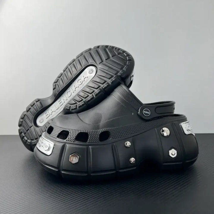 [BUNJANG] Crocs Balenciaga Hard Crocs Mule Black / 크록스  발렌 하드크록스 뮬 블랙  245mm