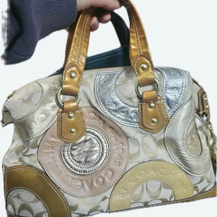[BUNJANG] COACH Signature Shoulder Bag Tote Bag / COACH 코치 시그니처 숄더백 가방 토트백