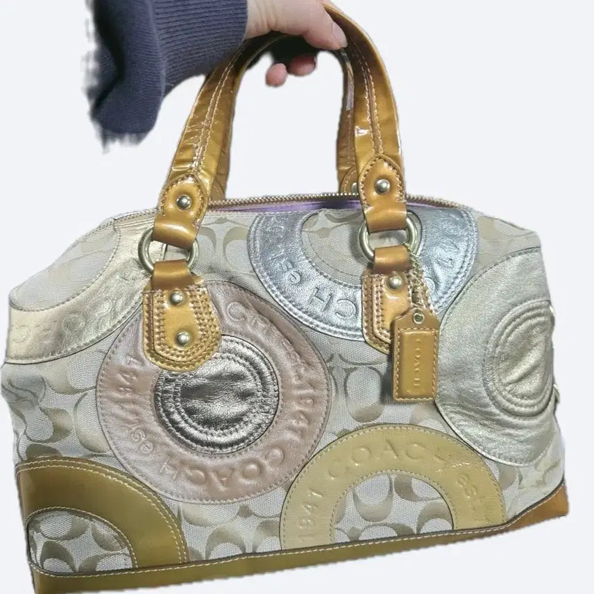 [BUNJANG] COACH Signature Shoulder Bag Tote Bag / COACH 코치 시그니처 숄더백 가방 토트백