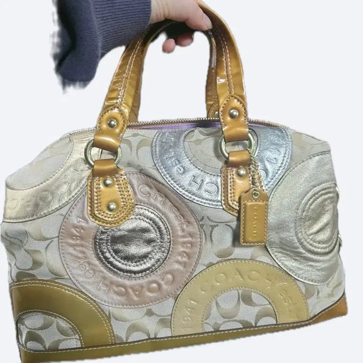 [BUNJANG] COACH Signature Shoulder Bag Tote Bag / COACH 코치 시그니처 숄더백 가방 토트백
