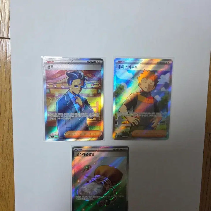 [BUNJANG] Pokemon Card Set: Seolmok, Woong, Sacred Powder / 포켓몬 카드 청목/웅/성스러운분말 세트