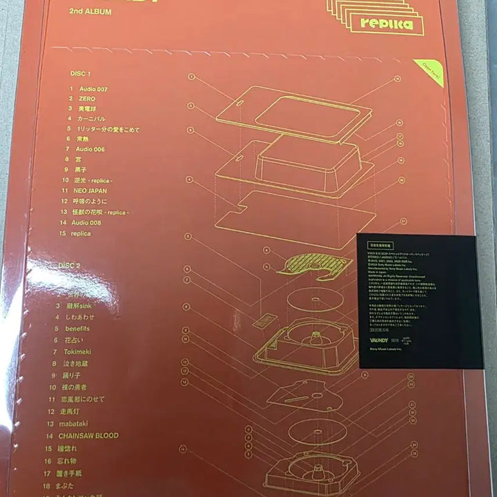 [BUNJANG] VAUNDY Replica Limited Edition Album / 미개봉)바운디 앨범 VAUNDY 레플리카 replica 완전생산한정반 2