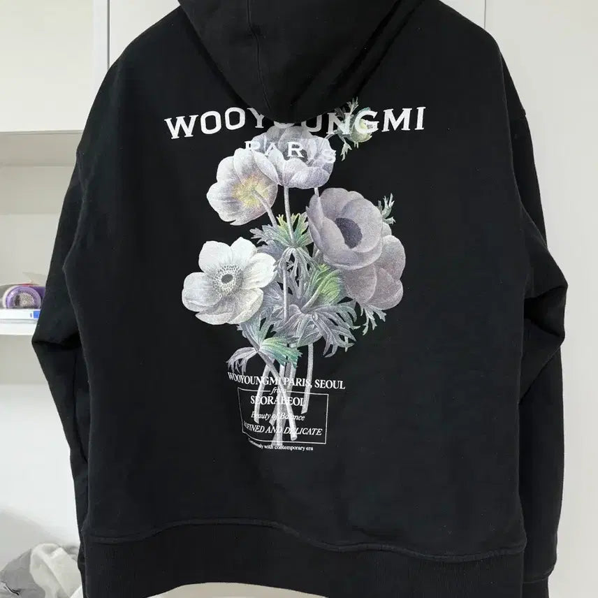 [BUNJANG] Wooyoungmi Flower Hoodie / 우영미 플라워 후드티