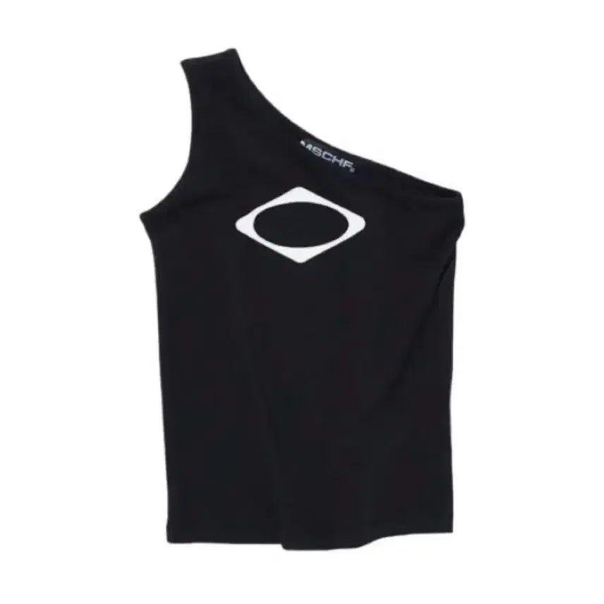 [SOLD OUT] 미스치프 블랙 원숄더 탱크탑