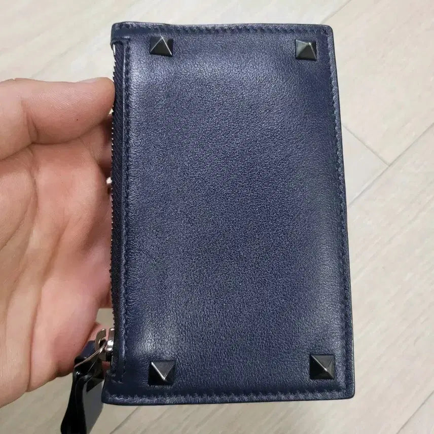[BUNJANG] Valentino Rockstud Leather Card Holder / 정품 발렌티노 락스터드 카드지갑
