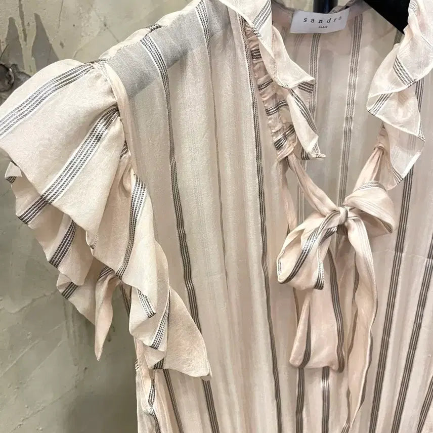 [SOLD OUT] 산드로 시스루 롱원피스 55