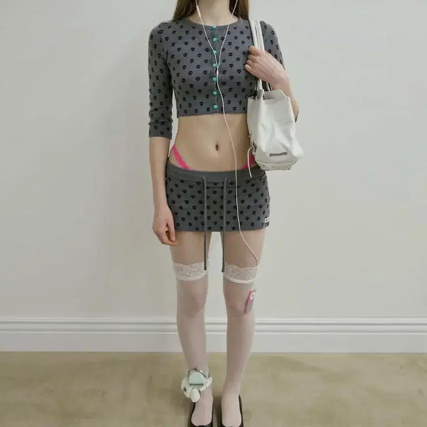 [BUNJANG] Sculptor New Emo Skort Melange Gray / 스컬프터 New Emo Skort Melange Gray