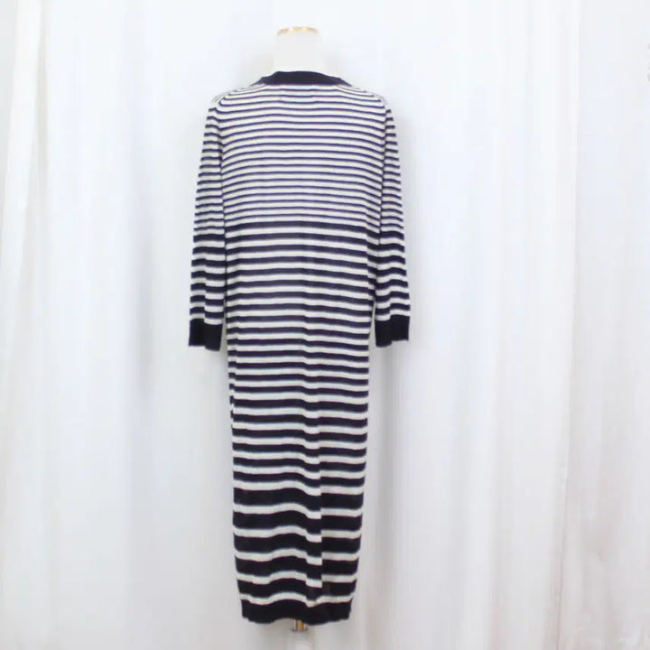 [BUNJANG] Karl Lagerfeld Long Cardigan (88) - Black Stripe / [정품] 칼라거펠트 여성 프리미엄 여름 롱 가디건 (88) 상상샵