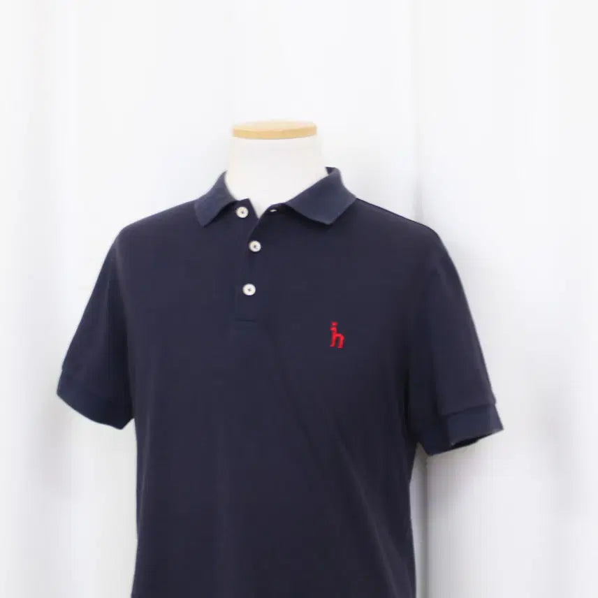 [SOLD OUT] [정품] 헤지스 남성 캐주얼 반팔 카라넥 피케 티셔츠 (100) 상상샵