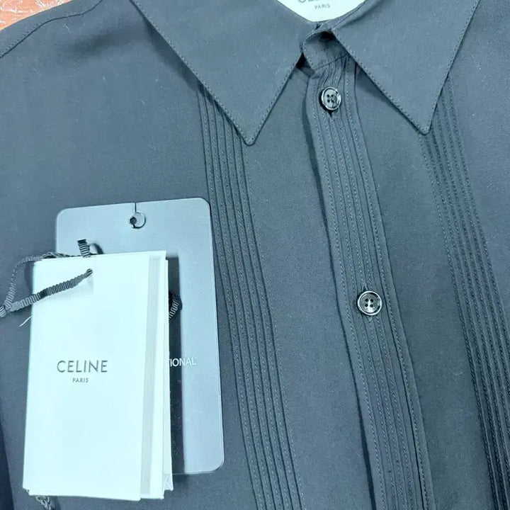 [BUNJANG] Celine Viscose Black Shirt / 셀린느 비스코스 블랙 셔츠